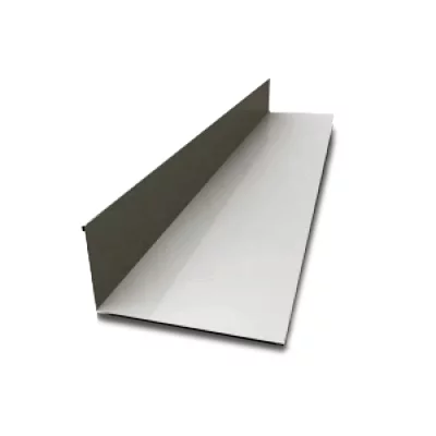 Планка примыкания верхняя Серая ПЭ 0.45 250х147х2000 мм Планка примыкания верхняя Серая ПЭ 0.45 250х147х2000 мм