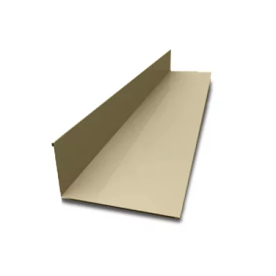 Планка примыкания верхняя Светлая слоновая кость ПЭ 0.45 250х147х2000 мм Планка примыкания верхняя Светлая слоновая кость ПЭ 0.45 250х147х2000 мм