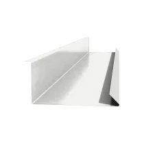 Планка примыкания нижняя 250х122х2000 NormanMP (ПЭ-01-9003-0.5) Белая