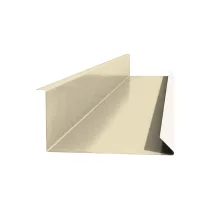 Планка примыкания нижняя Светлая слоновая кость ПЭ 0.45 250х122х2000 мм