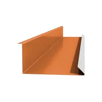 Планка примыкания нижняя Чистый оранжевый ПЭ 0.45 250х122х2000 мм