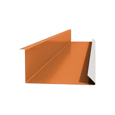 Планка примыкания нижняя Чистый оранжевый ПЭ 0.45 250х122х2000 мм Планка примыкания нижняя Чистый оранжевый ПЭ 0.45 250х122х2000 мм