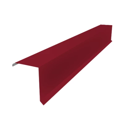 Планка торцевая Красный рубин ПЭ 0.45 95х120х2000 мм