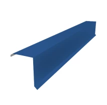 Планка торцевая Синий насыщенный ПЭ 0.45 95х120х2000 мм
