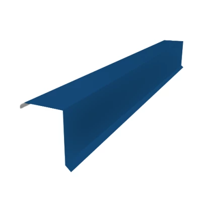 Планка торцевая Синяя Пуретан 0.5 мм 135х145х2000мм
