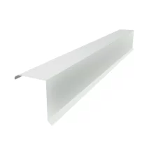 Планка торцевая Белая ПЭ 0.45 135х145х2000 мм