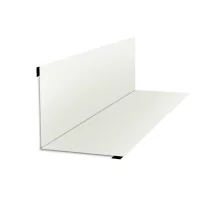 Планка угла внутреннего Серо-белая NormanMP 0.5 мм 115х115х2000 мм