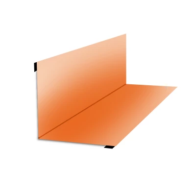 Планка угла внутреннего 115х115х2000 NormanMP (ПЭ-01-2004-0.5) Оранжевая