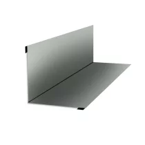 Планка угла внутреннего Белый алюминий NormanMP 0.5 мм 115х115х2000 мм