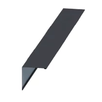 Планка угла наружного Серый графит ПЭ 0.45 115х115х2000 мм