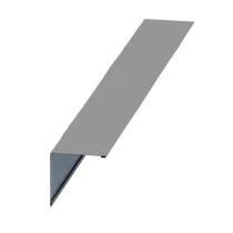 Планка угла наружного Белый алюминий NormanMP 0.5 мм 115х115х2000 мм