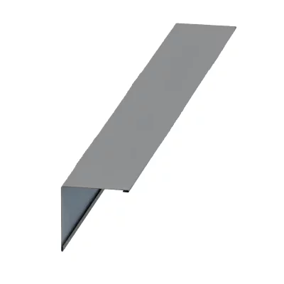 Планка угла наружного Серая ПЭ 0.45 115х115х2000 мм Планка угла наружного Серая ПЭ 0.45 115х115х2000 мм