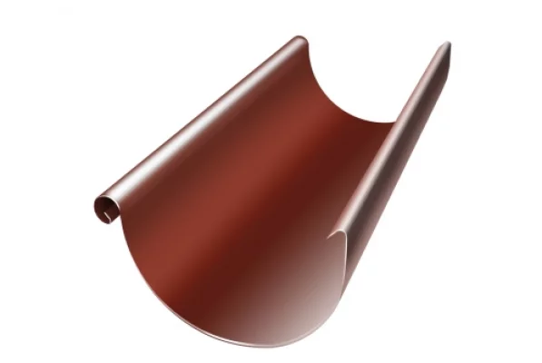 Grand Line Желоб полукруглый 125 мм 3 м Медно-коричневый Grand Line Желоб полукруглый 125 мм 3 м Медно-коричневый