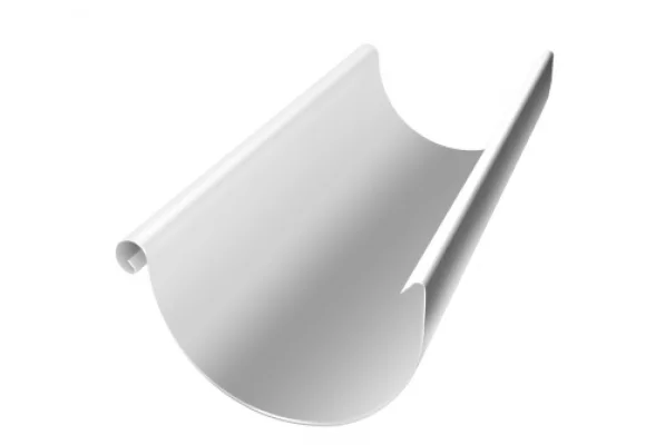 Grand Line Желоб полукруглый 125 мм 3 м Белый Grand Line Желоб полукруглый 125 мм 3 м Белый