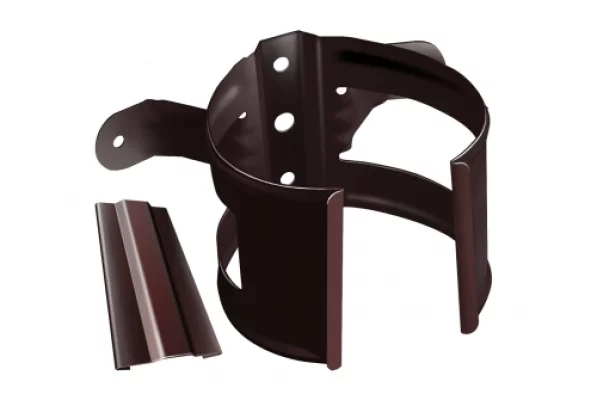 Grand Line Кронштейн трубы на дерево 90 мм Коричневый шоколад