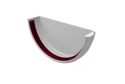 Заглушка желоба универсальная ПВХ Grand Line Стандарт Белый