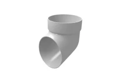 Колено сливное ПВХ Grand Line Стандарт Белый