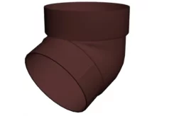 Колено трубы 67гр. ПВХ Grand Line Стандарт Шоколад