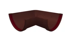 Угол желоба 90гр. универсальный ПВХ Grand Line Стандарт Шоколад