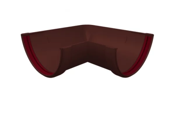 Угол желоба 90гр. универсальный ПВХ Grand Line Стандарт Шоколад Угол желоба 90гр. универсальный ПВХ Grand Line Стандарт Шоколад