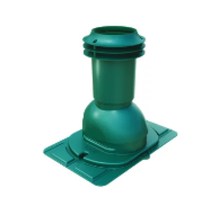 Выход вентиляции канализации Viotto RAL6005 Зеленый мох с универсальным проходным элементом Выход вентиляции канализации Viotto RAL6005 Зеленый мох с универсальным проходным элементом