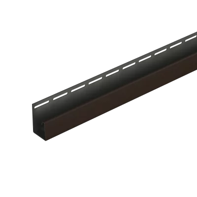 Фасадный j-профиль 30 мм 3000 мм шоколадный Docke Фасадный j-профиль 30 мм 3000 мм шоколадный Docke