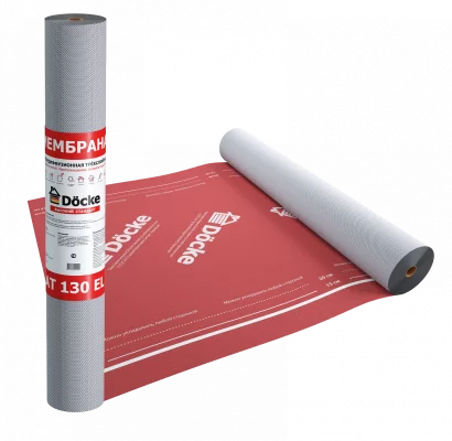 Мембрана супердифузионная Docke AT 130 EL 3-слойная универсальная с клеевой полосой 70м2 Мембрана супердифузионная Docke AT 130 EL 3-слойная универсальная с клеевой полосой 70м2
