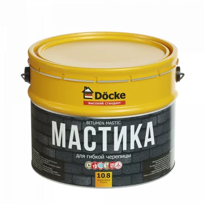 Мастика для гибкой черепицы 10 л Docke Мастика для гибкой черепицы 10 л Docke
