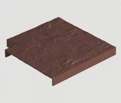 Угловая накладка для бордюра 132х132 мм Земляной Docke