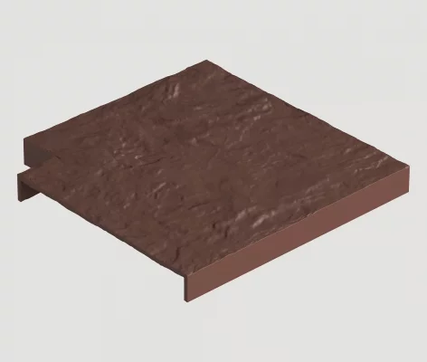 Угловая накладка для бордюра 132х132 мм Земляной Docke Угловая накладка для бордюра 132х132 мм Земляной Docke