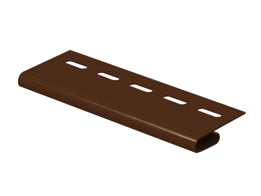 Завершающая планка 3050 мм коричневая Ю-пласт