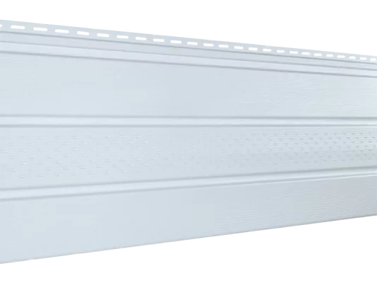 Соффит частично перфорированный 3000 мм Белый Ю-пласт Соффит частично перфорированный 3000 мм Белый Ю-пласт