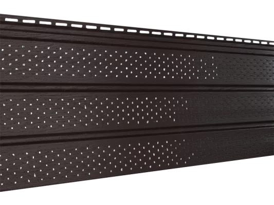 Соффит перфорированный 3000 мм Коричневый Ю-пласт Соффит перфорированный 3000 мм Коричневый Ю-пласт