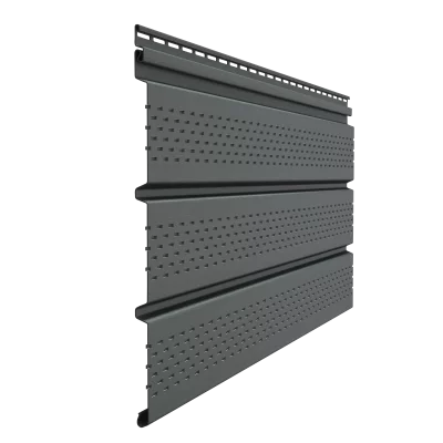 Соффит Premium Т4 с полной перфорацией 3,0х0,305м Графит Dоcke Соффит Premium Т4 с полной перфорацией 3,0х0,305м Графит Dоcke