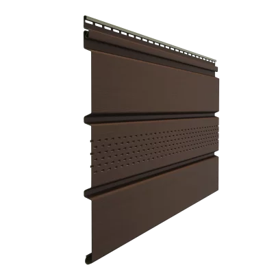 Соффит Premium Т4 с центральной перфорацией 3,0х0,305м Каштан Dоcke Соффит Premium Т4 с центральной перфорацией 3,0х0,305м Каштан Dоcke