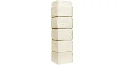 Угол Состаренный кирпич 390 х 120 мм Молочный GrandLine