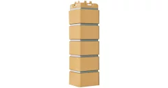 Угол Клинкерный кирпич 390 х 120 мм Горчичный GrandLine