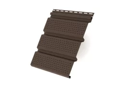 Софит Т4 полностью перфорированный 3,0 х 0,303 м Коричневый GrandLine