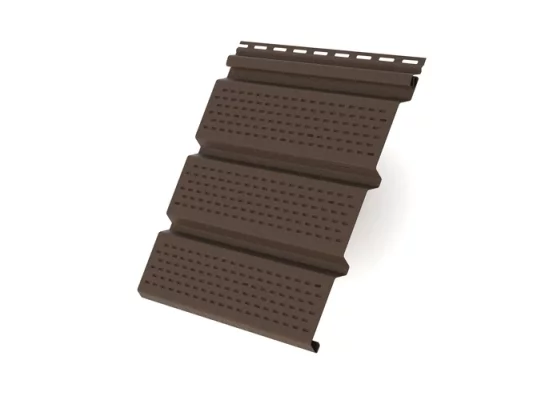 Софит Т4 полностью перфорированный 3,0 х 0,303 м Коричневый GrandLine Софит Т4 полностью перфорированный 3,0 х 0,303 м Коричневый GrandLine