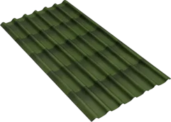 Черепица Ондулин зеленая