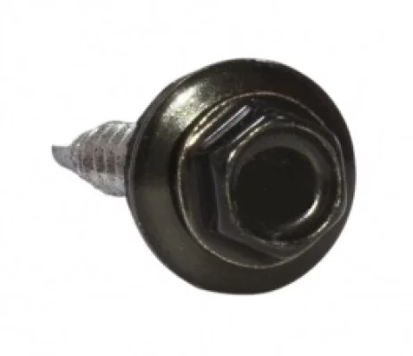 Саморез 5,5х19 HARDWEX RAL 9005 Черный для крепления стальных листов к металлическим конструкциям Саморез 5,5х19 HARDWEX RAL 9005 Черный для крепления стальных листов к металлическим конструкциям