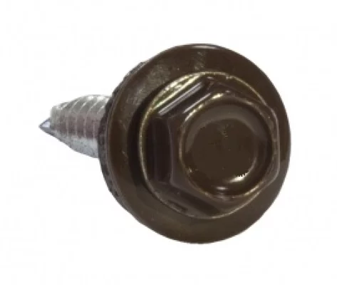 Саморез 5,5х19 HARDWEX RAL 8017 Коричневый шоколад под насадку для крепления стальных листов к металлическим конструкциям Саморез 5,5х19 HARDWEX RAL 8017 Коричневый шоколад под насадку для крепления стальных листов к металлическим конструкциям