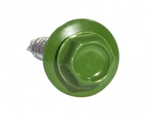 Саморез 5,5х19 HARDWEX RAL 6002 Зеленый лист под насадку для крепления стальных листов к металлическим конструкциям Саморез 5,5х19 HARDWEX RAL 6002 Зеленый лист под насадку для крепления стальных листов к металлическим конструкциям