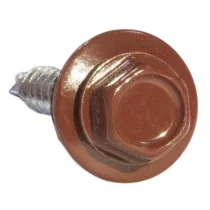 Саморез 5,5х19 HARDWEX RAL 3011 Коричнево-красный под насадку для крепления стальных листов к металлическим конструкциям