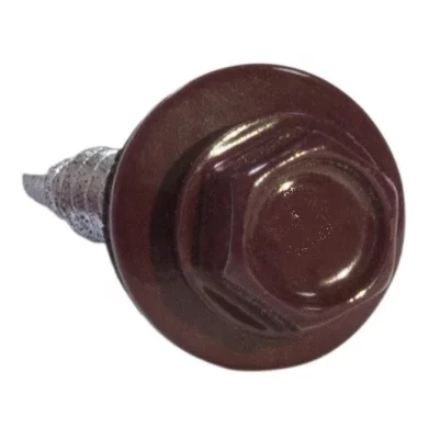 Саморез 5,5х19 HARDWEX RAL 3005 Красное вино под насадку для крепления стальных листов к металлическим конструкциям Саморез 5,5х19 HARDWEX RAL 3005 Красное вино под насадку для крепления стальных листов к металлическим конструкциям