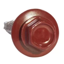 Саморез 5,5х19 HARDWEX RAL 3003 Красный рубин под насадку для крепления стальных листов к металлическим конструкциям