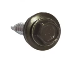 Саморез 4,8х70 HARDWEX оцинкованный RAL 8019 Серо-коричневый под насадку для крепления кровельного листа к деревянным конструкциям