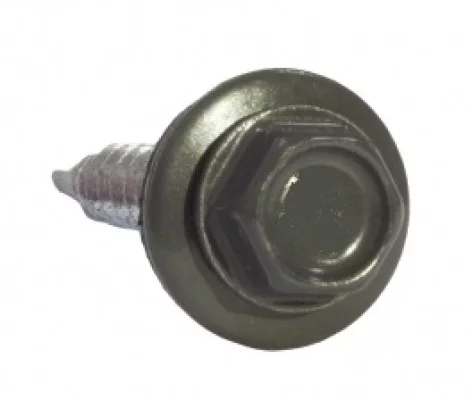 Саморез цветной 5,5x19 RAL 7024 Серый графит Саморез цветной 5,5x19 RAL 7024 Серый графит