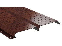 Софит Lбрус Золотой Дуб ТЕКСТУРИРОВАННЫЙ ECOSTEEL 0.5 мм 15х240