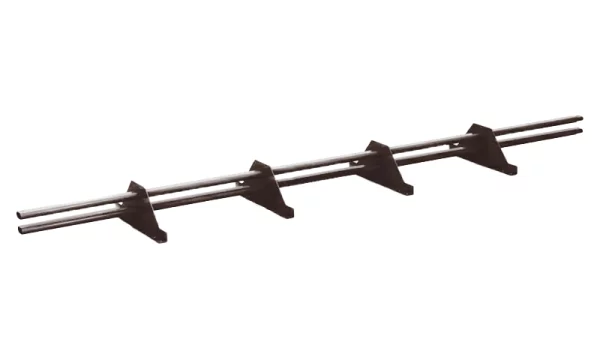 Снегозадержатель трубчатый дл. 3000 мм Ral 8017 Коричневый шоколад Снегозадержатель трубчатый дл. 3000 мм Ral 8017 Коричневый шоколад